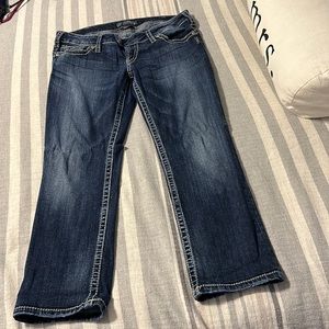 Silver Tuesday Capri Jeans